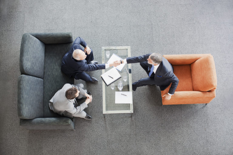 Businessmen shaking hands