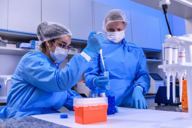 Scientist making Covid vaccine