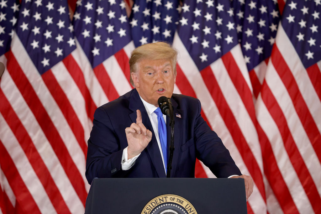 President Donald Trump Holds Election Night Event At The White House